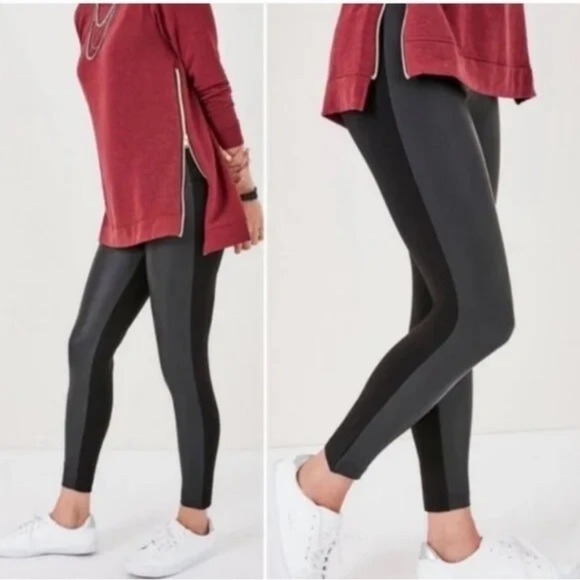 Stella & Dot Pants - Stella & Dot faux leather skinny pants pull on style size x large XL black